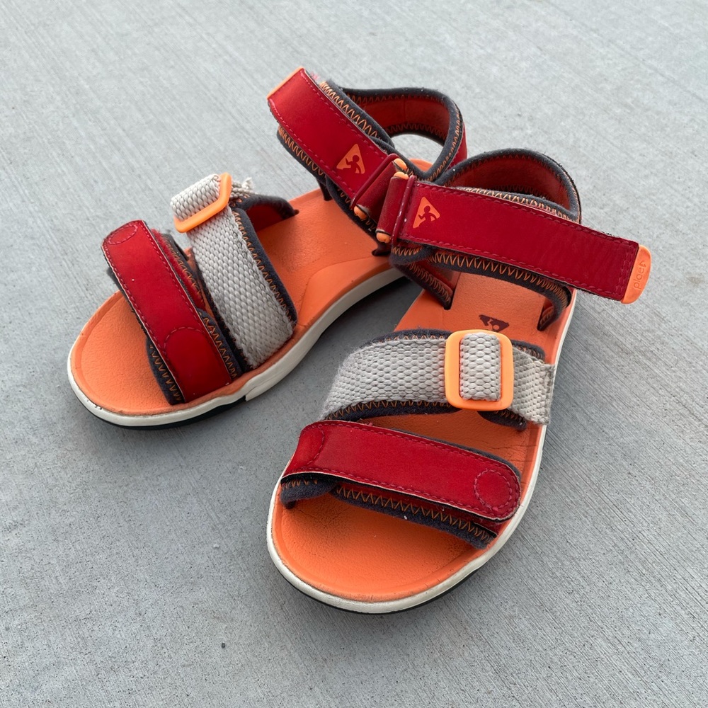 Plae Sandals - Wes style (red & orange)
